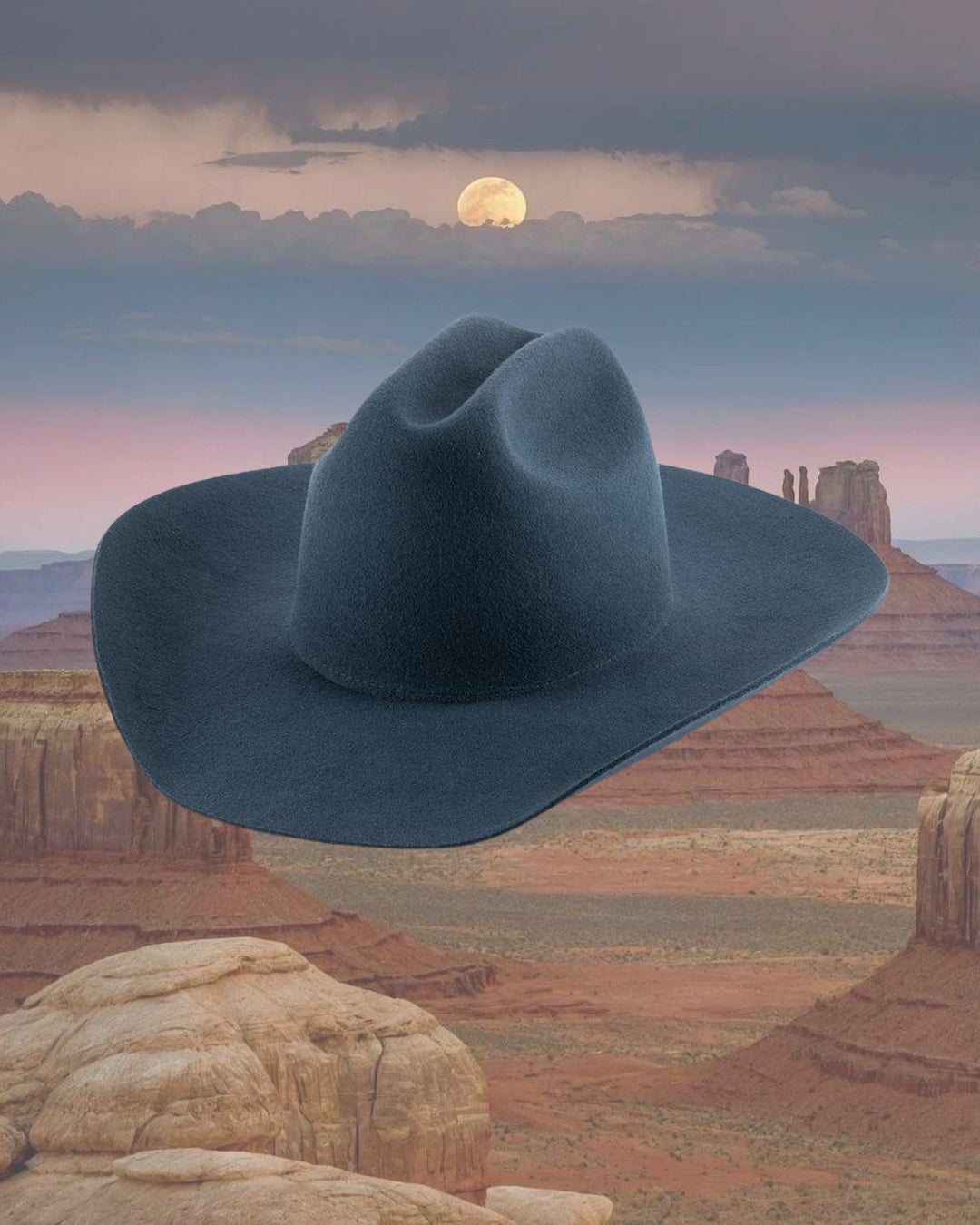Aurora Cattleman Cowboy Hat Blue