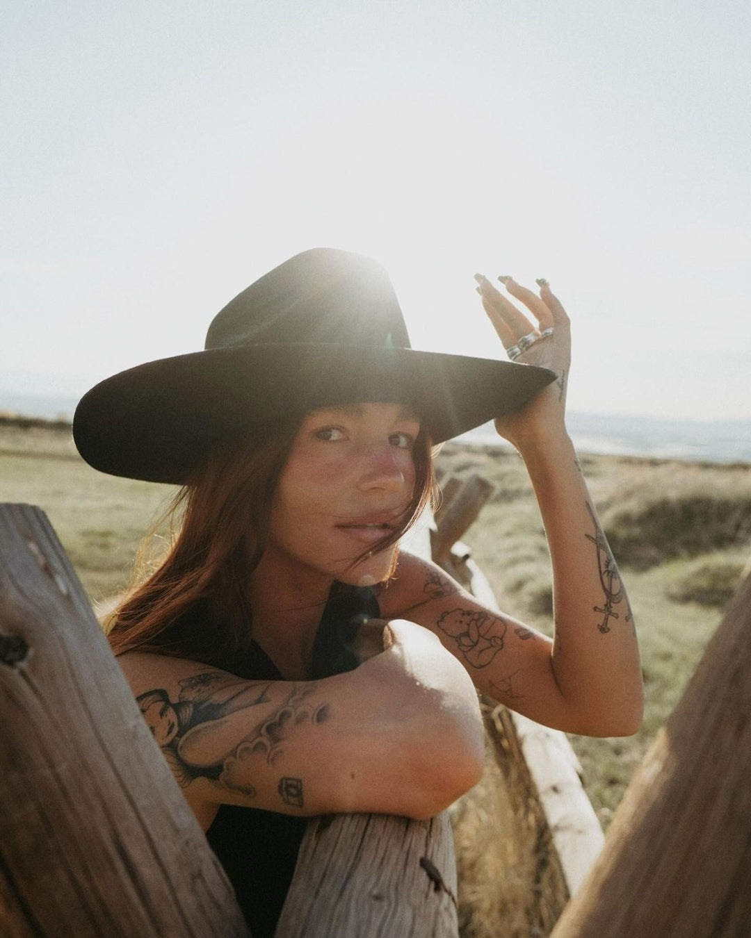 Aurora Cattleman Cowboy Hat Black