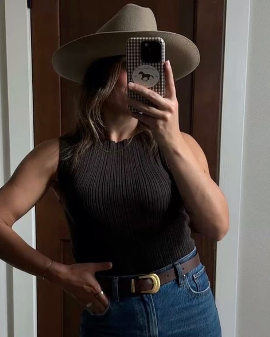 Aurora Cattleman Cowboy Hat Brown