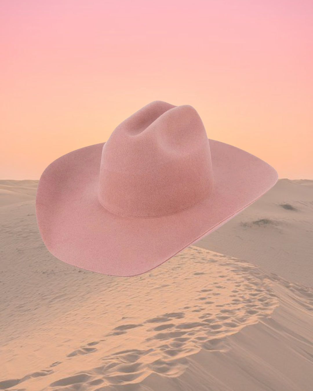 Aurora Cattleman Cowboy Hat Baby Pink