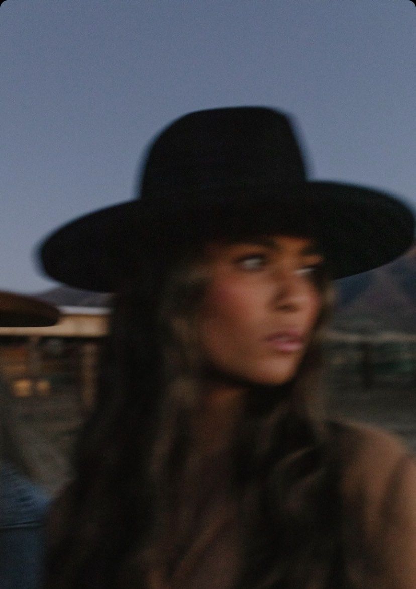 Halo Wide Brim Fedora Hat Black