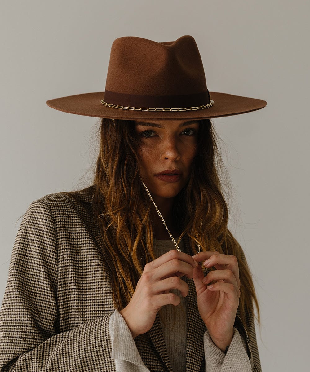 Detachable Gold-Plated Hat Chain