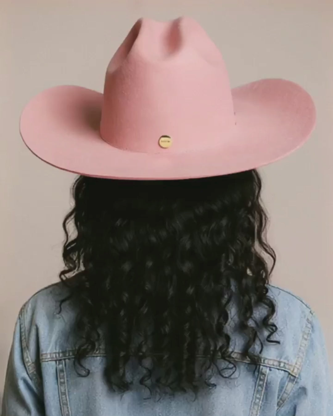 Aurora Cattleman Cowboy Hat Baby Pink